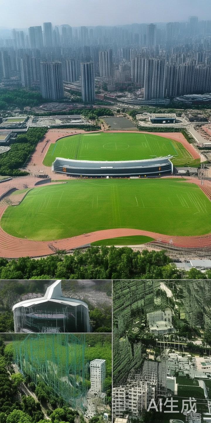 江南体育场位于城市繁华地段，交通便捷，环境优美。它